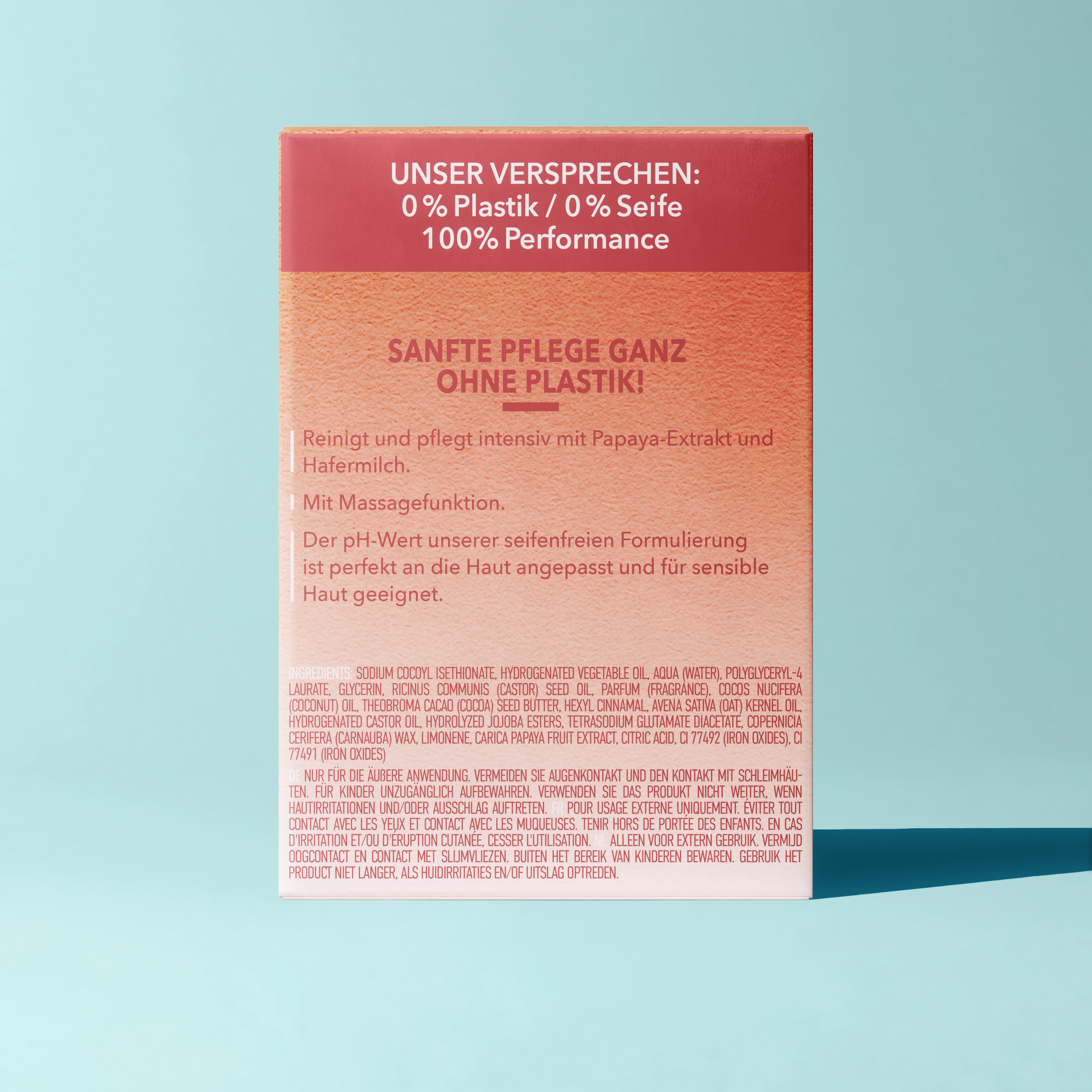 Hafermilch und Papaya für intensive Pflege